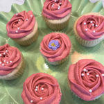 Champagne Cupcake with Raspberry Buttercream